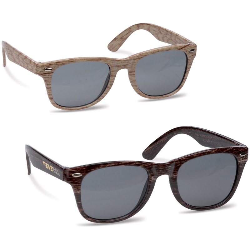 Image of Promotional Sunglasses wooden look - custom printed