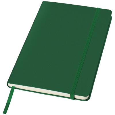 Image of  A5 Printed Notebook In Green With Elastic Closure