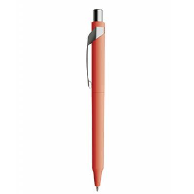 Image of Promotional Prodir DS10 With Soft Touch And Satin Finish Clip And Button. Red