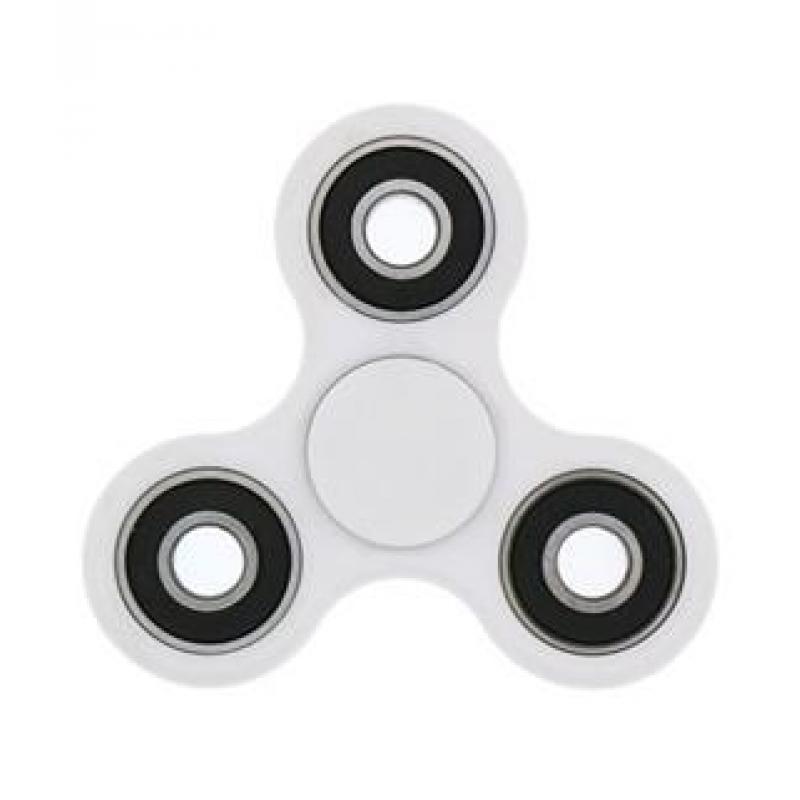 Image of Promotional Fidget Spinner White Printed Stress Relief Toy