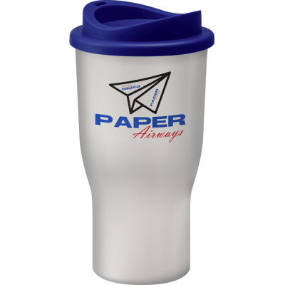 Image of Branded Challenger reusable coffee cup White. UK Manufactured