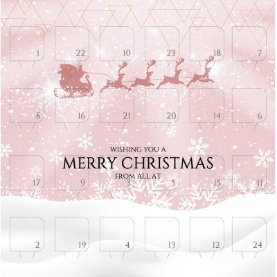 Image of Promotional Desk Top Chocolate Advent Calendar Pre Designed - The Night Before Christmas