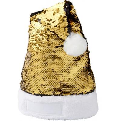 Image of Promotional Santa Hat With Gold And Black Sequins