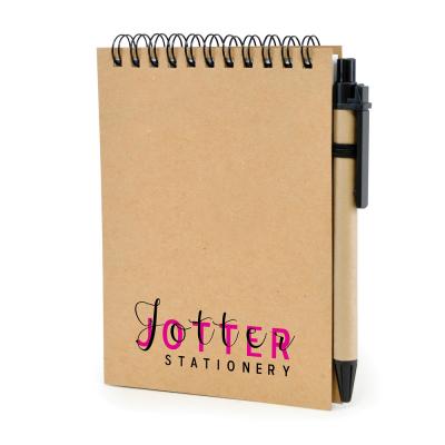 Image of Express Printed Eco Recycled Jotter Pad And Pen Set 