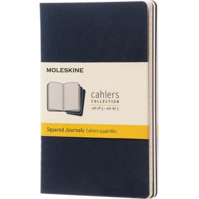 Image of Branded Moleskine Cahier Journal Notebook Pocket A6 Square Paper