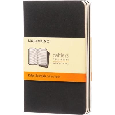 Image of Embossed Moleskine Cahier Journal Notebook Pocket A6 Lined Paper