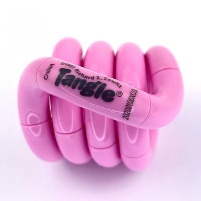 Image of Tangle Fidget Toy Printed With Your Logo Pink