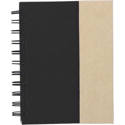 Image of Wire bound notebook with pen & sticky notes