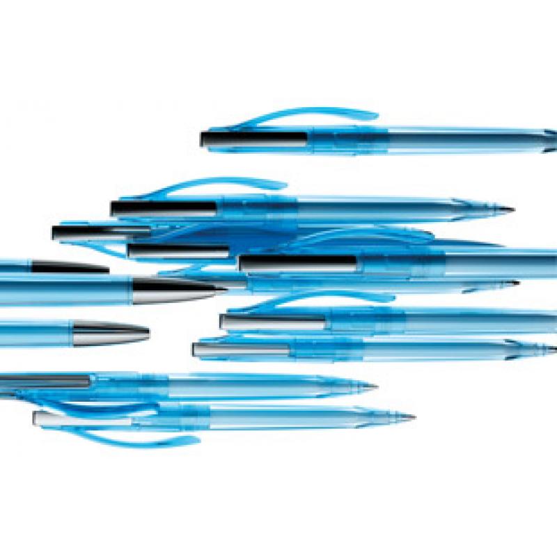 Image of Prodir DS2 Pens Prodir DS2 Transparent Pen PTC Silver Chrome Tip