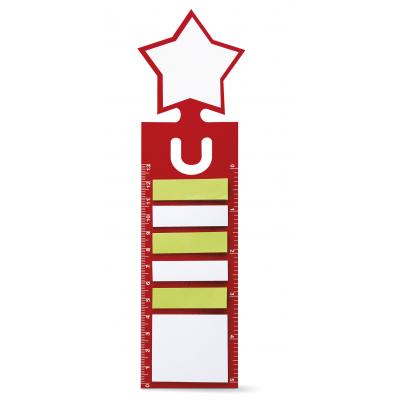 Image of Promotional Christmas Star and Ruler Bookmark, Low Cost Christmas Gift