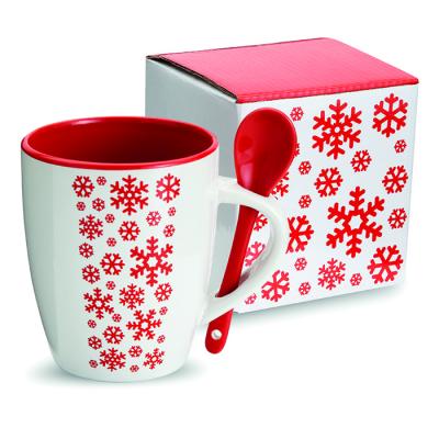 Image of Promotional Christmas Snowflake Ceramic Mug