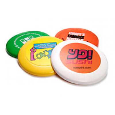 Image of Full Colour Printed Frisbee. Cheap Promotional Flying Disc