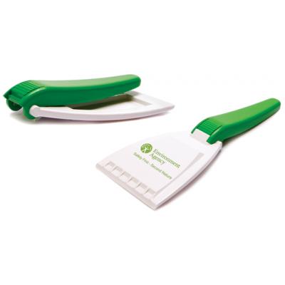 Image of Promotional Ice Scraper With Folding Handle. Full Colour Print Available