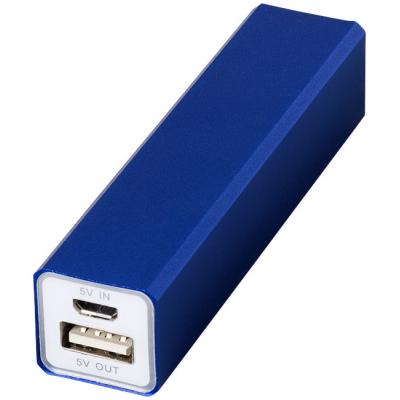 Image of Promotional Aluminium Power Bank Royal Blue Engraved