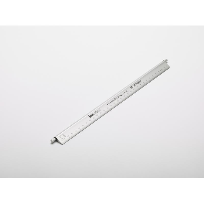 Image of Branded 300mm 12" Aluminium Rotarule Scale Rulers