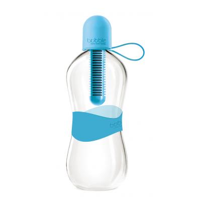 Image of Promotional Water Filtering Bobble Bottle in blue - Reusable Branded Water Bobble Bottle