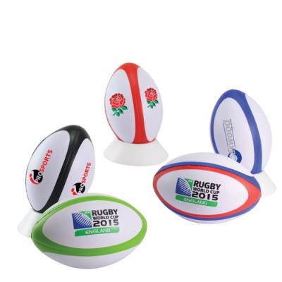 Image of Promotional Rugby Ball Stress Shapes to Print with your Brand