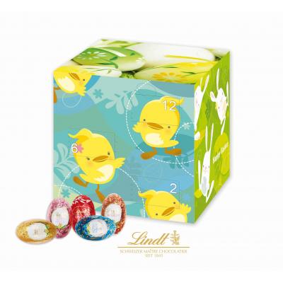 Image of Promotional Branded LIndt Easter Cube - 20 mini Lindt chocolate eggs