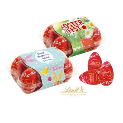 Image of Promotional Lindt Easter Egg carton - 6 Chocolate Lindor Eggs