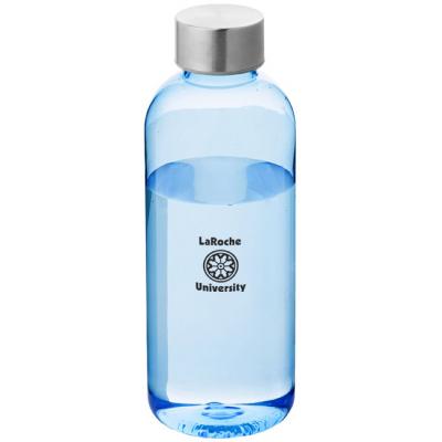 Image of Printed  Water Spring bottle, transparent clear / silver
