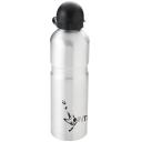 Image of Printed Victoria Bidon Aluminium Bottle In Silver Light Weight Aluminium