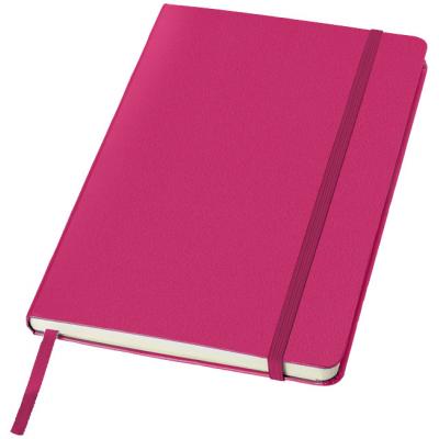 Image of Embossed A5 Notebook Pink Hard Cover Elastic Closure