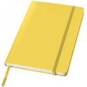 Image of Printed A5 Notebook Yellow Hard Cover Elastic Closure