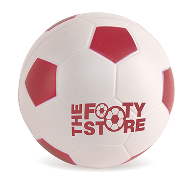 Image of Printed Anti Stress Footballs - Squeezy Footballs Red and White