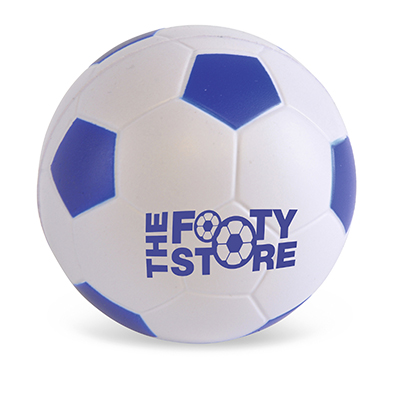 Image of Printed Blue Football Stress Balls - Mini Footballs