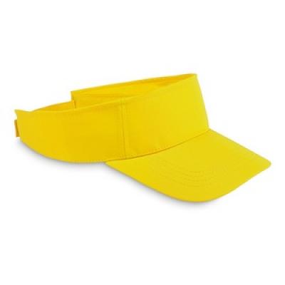 Image of Promotional adjustable Sun Visor hat. Yellow
