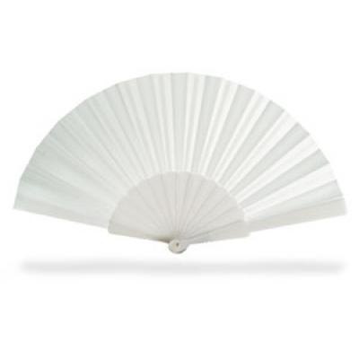 Image of Promotional Cheap Hand Held Fan. Available In A Variety Of Bright Colours. White
