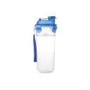 Image of Promotional Protein Shaker. Printed Protein Shaker  With Handy Strap. Blue Protein Shaker.