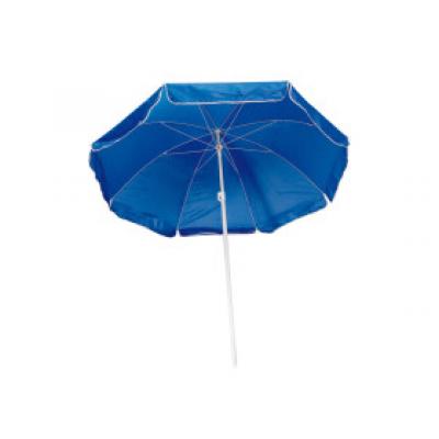 Image of  Printed Beach Umbrella. Promotional Blue Parasol