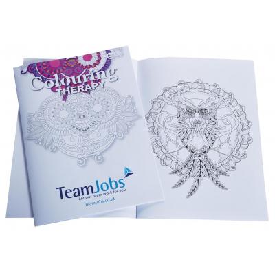 Image of Promotional Adult Colouring Book. Bespoke Printed Colouring Therapy Book.
