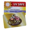 Image of Printed UV Sun Gauge Card. Branded Sun Strength Gauge Card. Cheap Promotional Item