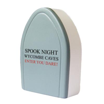 Image of Printed Halloween Stress Ball. Promotional Stress Tombstone.