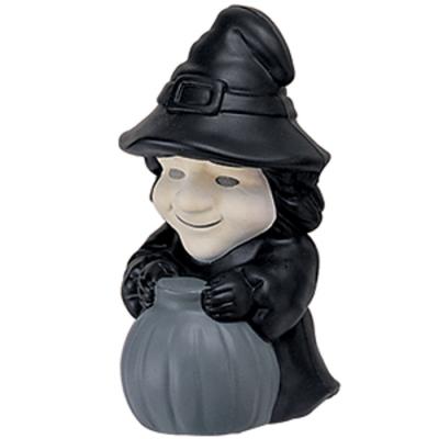 Image of Branded Halloween Stress Ball. Promotional Stress Ball In The Shape Of A Witch. Express Service Available