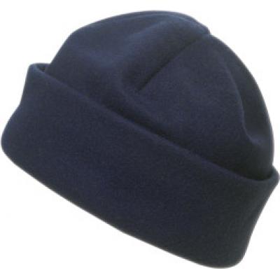 Image of Promotional Fleece Hat. Printed Fleece Beanie. Blue Hat