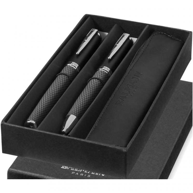 Engraved Pen Set. Promotional Carbon Fibre Pen Set. :: Luxe Pens :: PromoBrand Promotional Merchandise London UK :: Promotional Branded Merchandise Promotional Branded Products l Promotional Items l Corporate