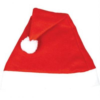 Image of Printed Santa Hat. Budget Father Christmas Hat