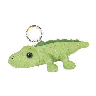 Image of Printed Crocodile Keyring. Branded Large Soft Crocodile.