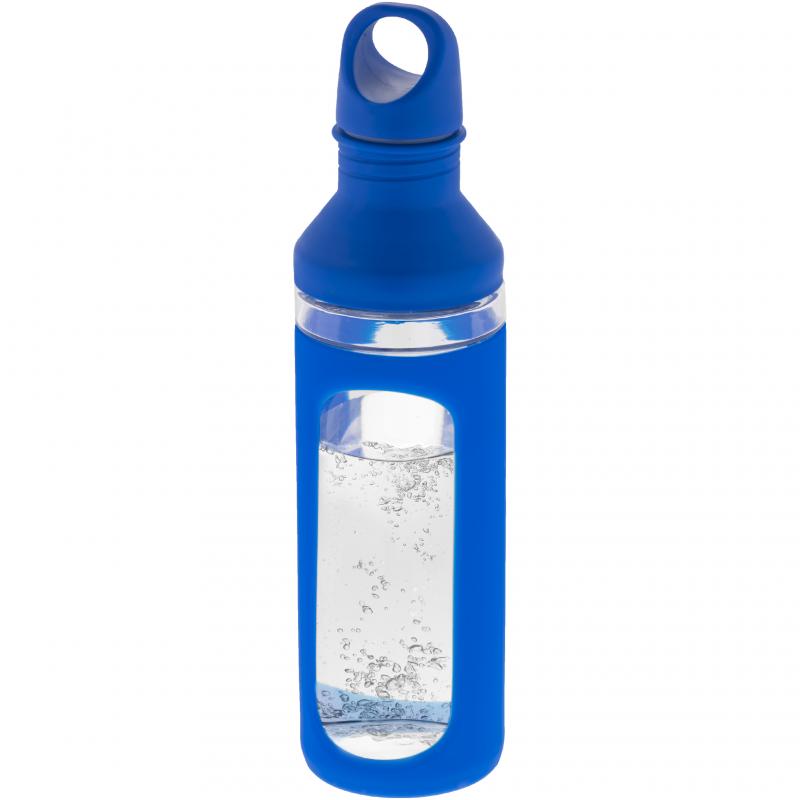 Image of Promotional Hover Glass Water Bottle With Protective Silicone Sleeve