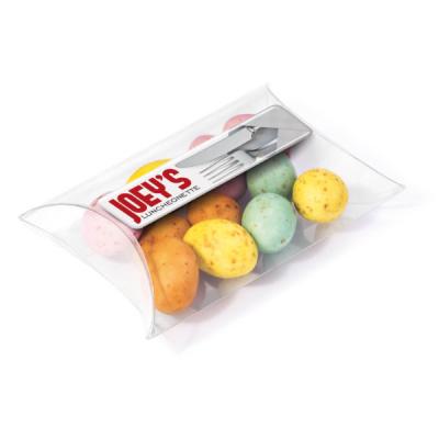 Image of Full Colour Printed Easter Pouch Filled With Mini Chocolate Eggs