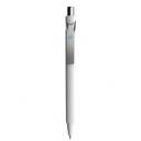 Image of New Prodir DS10 Soft Touch Pen With Metal clip And Button. White