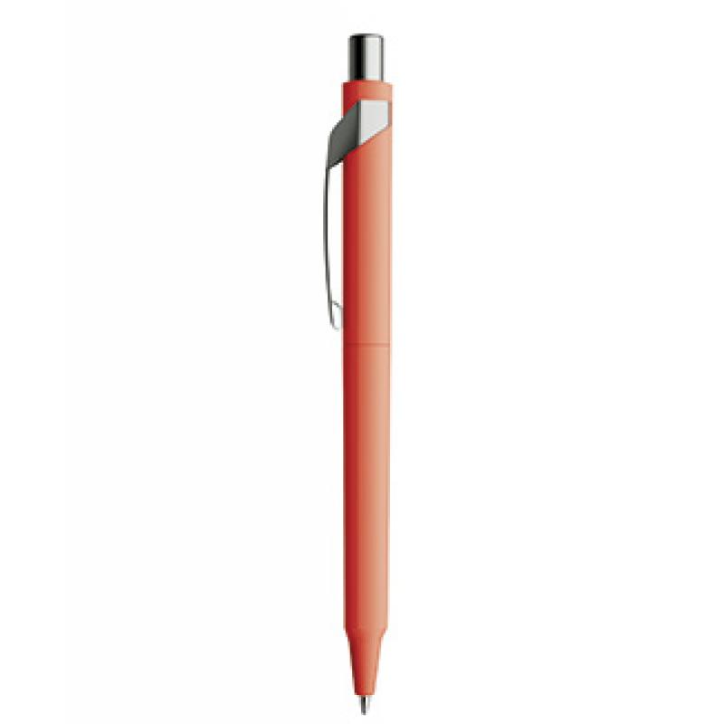 Image of Promotional Prodir DS10 With Soft Touch And Satin Finish Clip And Button. Red