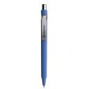 Image of Branded Prodir DS10 Soft Touch Pen In Contemporary Colours And Metal Clip. Blue