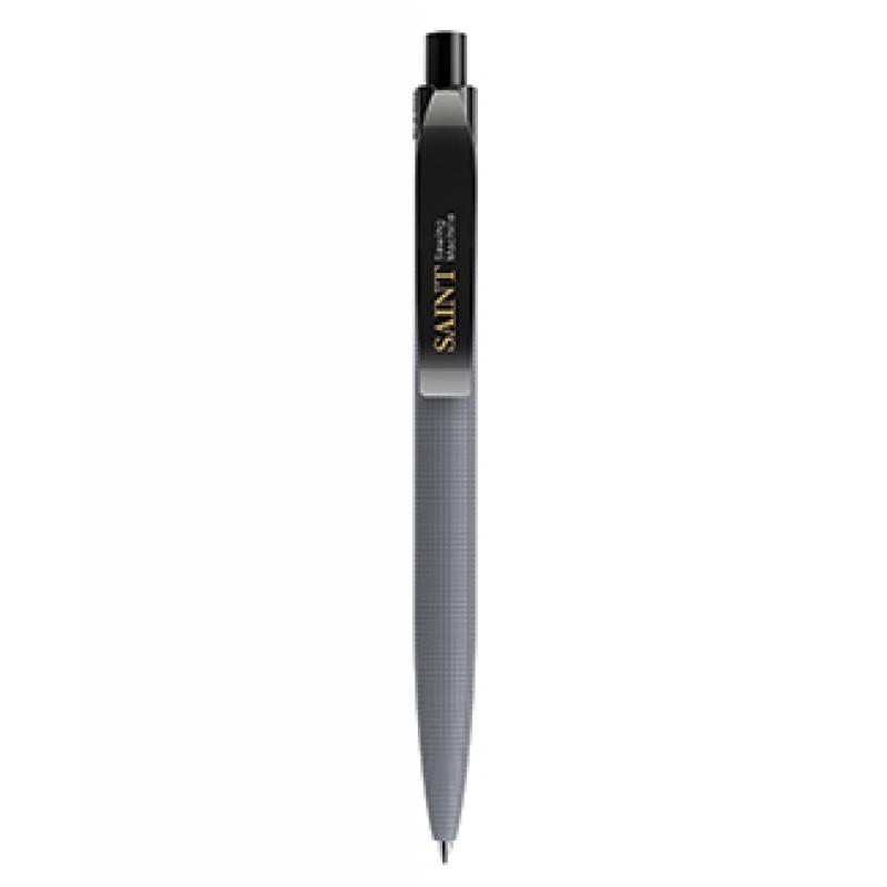 Image of New Prodir QS01 Patterned Pen. Printed Prodir QS01 Grey With Transparent Clip