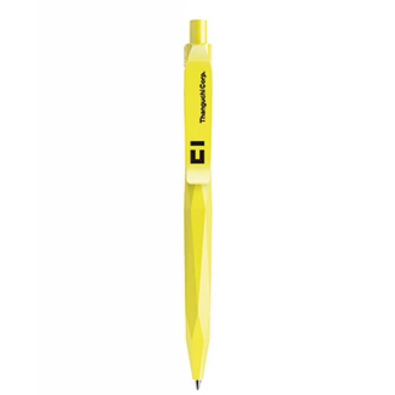 Image of Promotional Prodir QS20 The Peak Pen. Matt Yellow With Polished Clip And Button