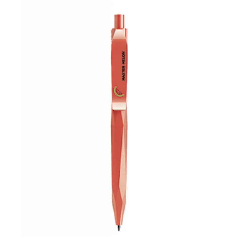 Image of Branded Prodir QS20. The Peak Pen In Matt Red With Polished Clip