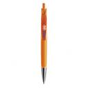Image of Printed Prodir DS6 Pen. Polished Orange With Chrome Metal Nose Cone. 